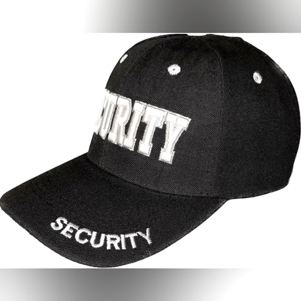 SECURITY Baseball Cap, Black